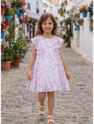VESTIDO FLORES NIÑA LOSAN...