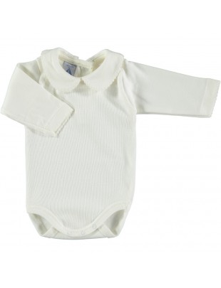 BODY CUELLO CAMISERO ALGODÓN BABIDU