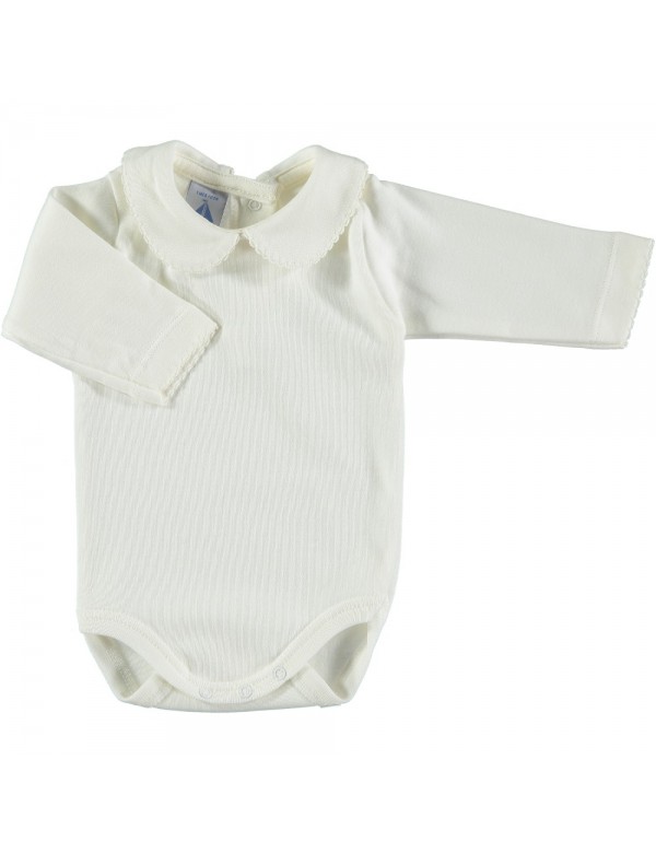 BODY CUELLO CAMISERO ALGODÓN BABIDU