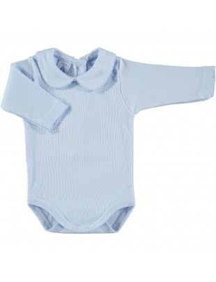 BODY CUELLO CAMISERO ALGODÓN BABIDU