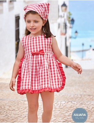 VESTIDO CUADRITOS JULIANA...
